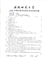 2020年安徽师范大学广播电视专业综合能力考研真题961.pdf